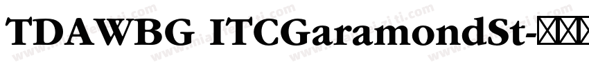TDAWBG ITCGaramondSt字体转换